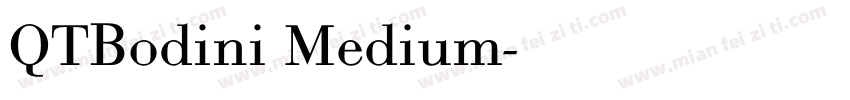 QTBodini Medium字体转换